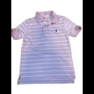 Polo Ralph Lauren Boys Size 4T Polo Performance Short Sleeve Shirt Golf  Pink